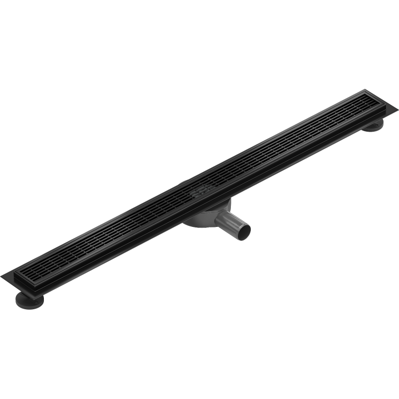 Mexen Flat 360° M33 80 cm Rotating Linear Drain, Black - 1733080-40