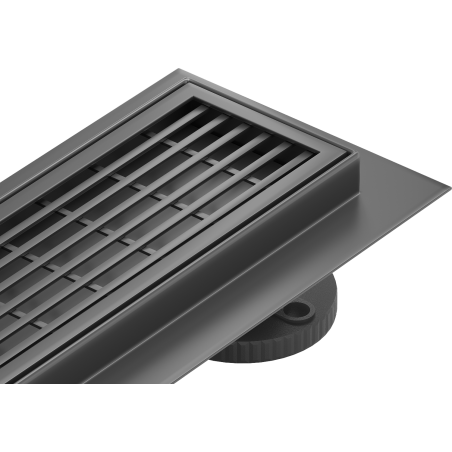 Mexen Flat 360° M33 90 cm Rotating Linear Drain, Black - 1733090-40