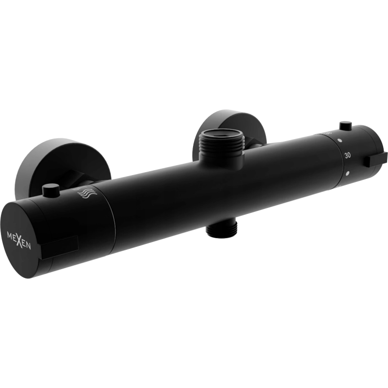 Mexen Kai mitigeur thermostatique de douche, noir - 77150-70