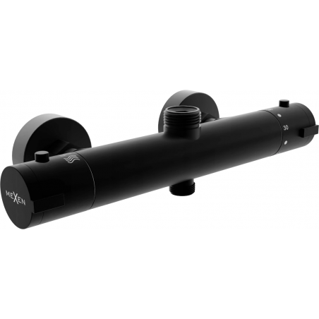 Mexen Kai grifo de ducha termostático, negro - 77150-70