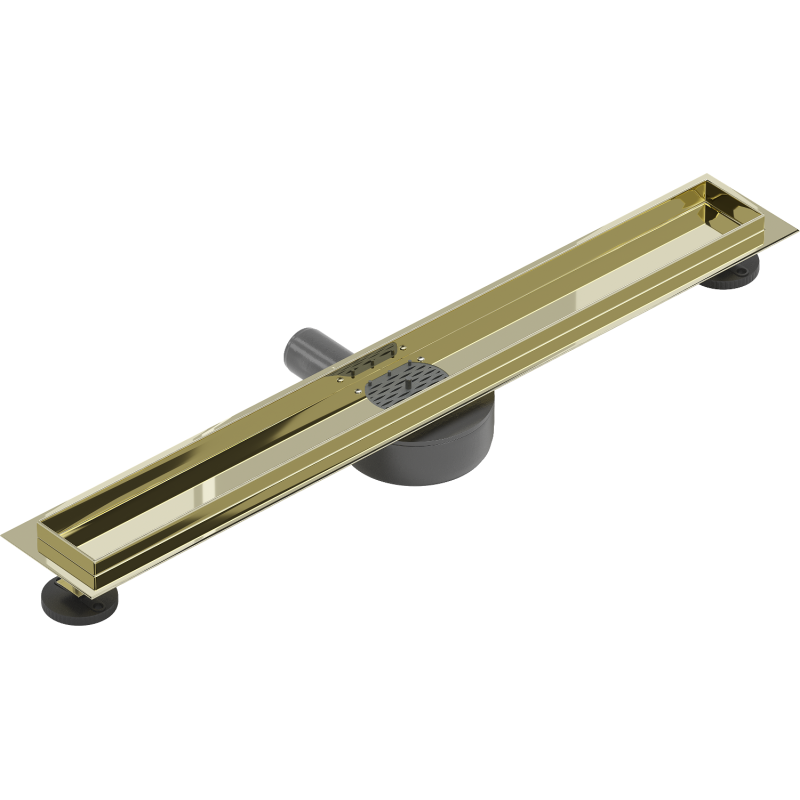 Mexen Flat 360° korpus do odpływu liniowego obrotowy 50 cm, złoty - 1540050