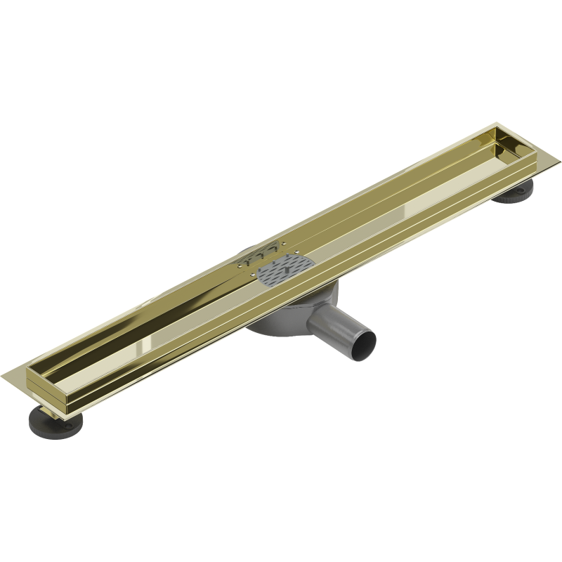 Mexen Flat 360° kropp för roterande linjeavlopp 50 cm, guld - 1540050