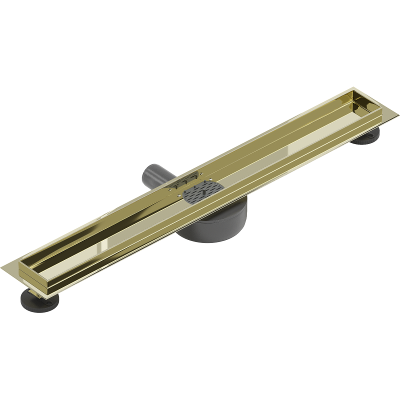 Mexen Flat 360° roterande kropp för linjär avrinning 60 cm, guld - 1540060