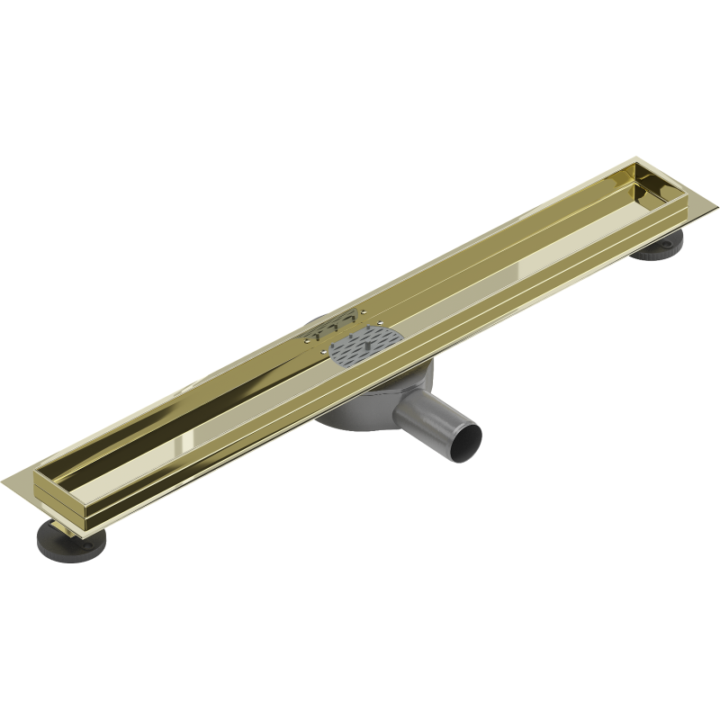 Mexen Flat 360° Gehäuse für Drehbarer Linienablauf 60 cm, Gold - 1540060