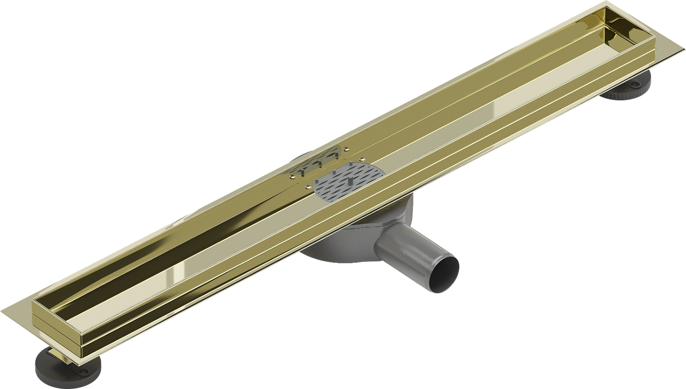 Mexen Flat 360 korpus do odpływu liniowego obrotowy 60 cm, złoty - 1540060