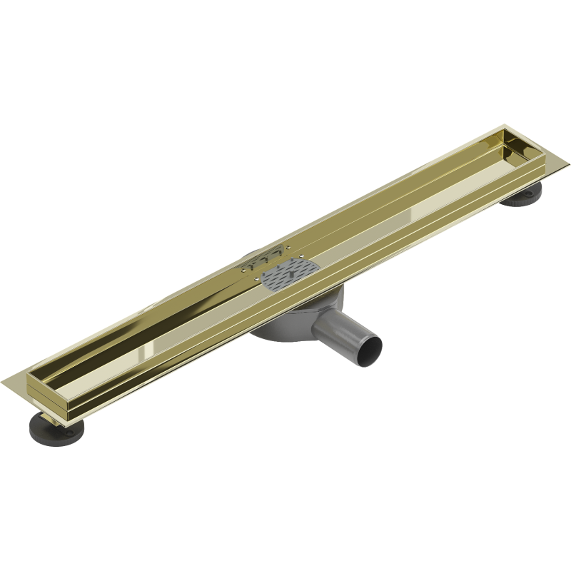 Mexen Flat 360 korpus do odpływu liniowego obrotowy 70 cm, złoty - 1540070