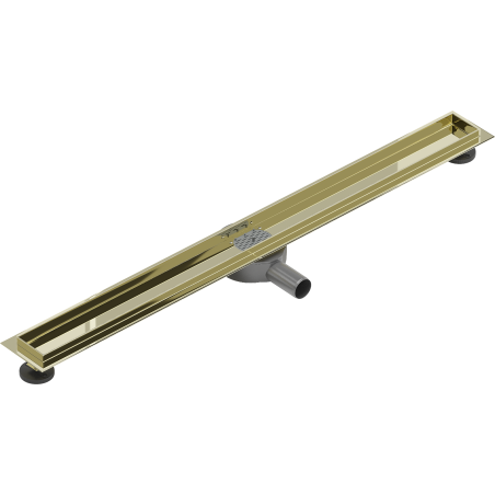Mexen Flat 360 korpus do odpływu liniowego obrotowy 80 cm, złoty - 1540080