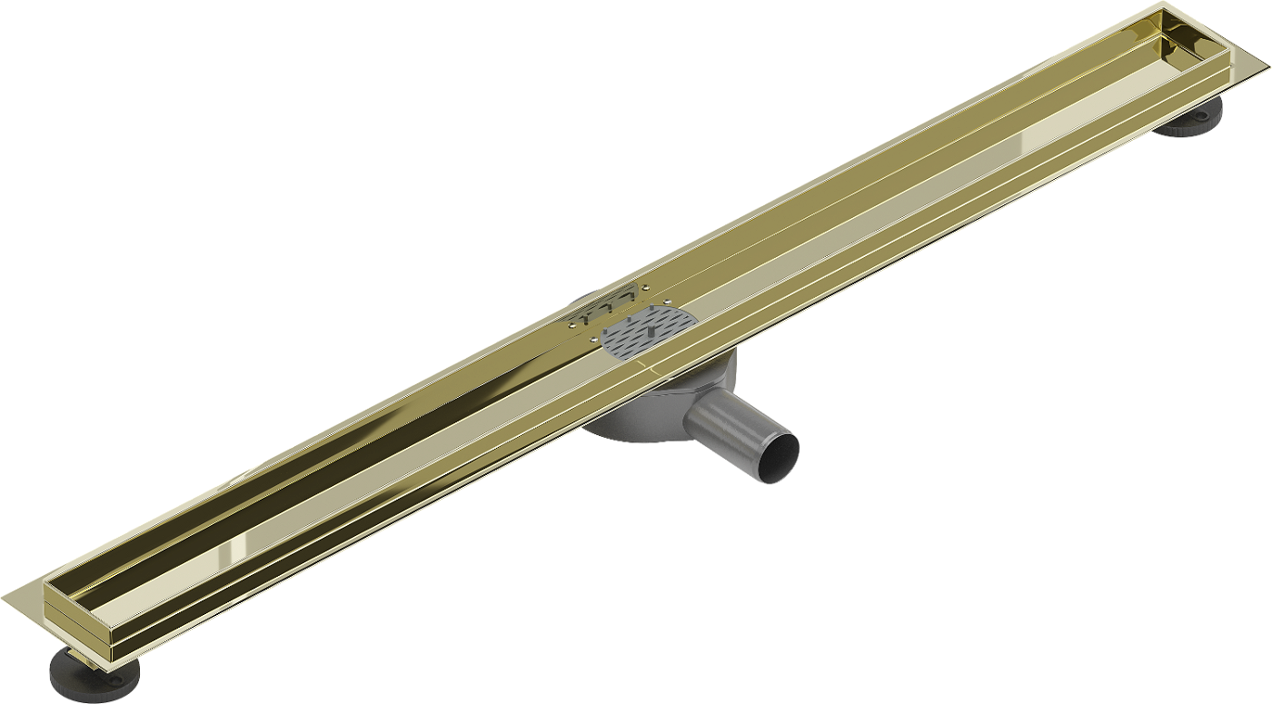 Mexen Flat 360 korpus do odpływu liniowego obrotowy 80 cm, złoty - 1540080