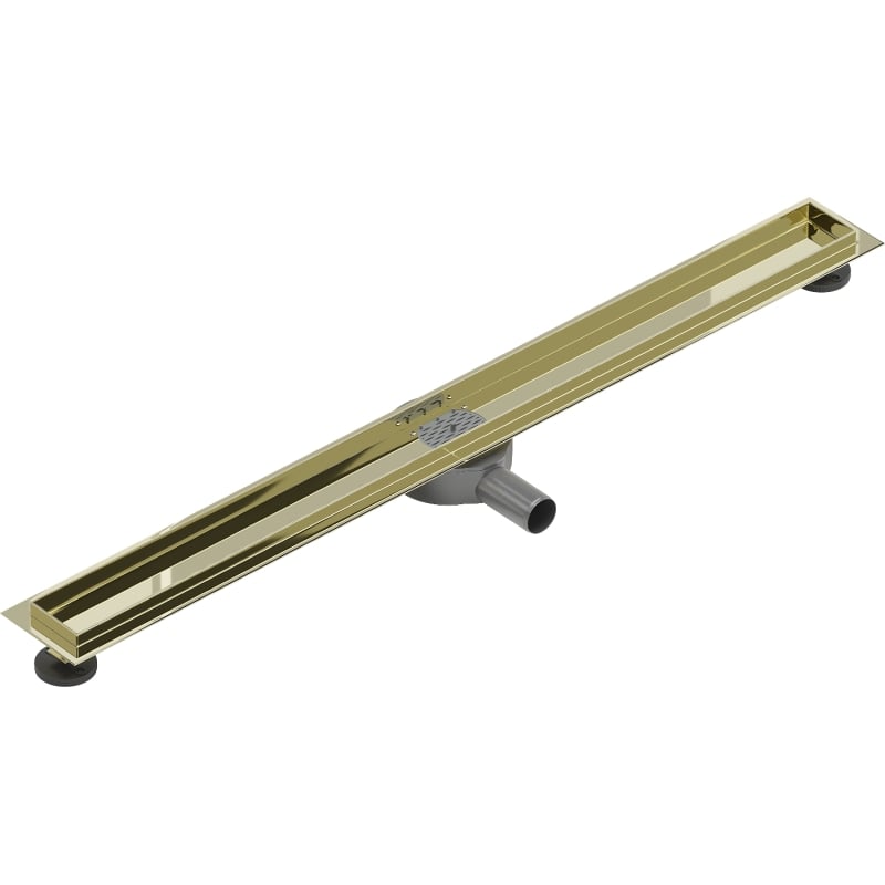 Mexen Flat 360° rotirajuće kućište za linijski odvod 90 cm, zlatno - 1540090