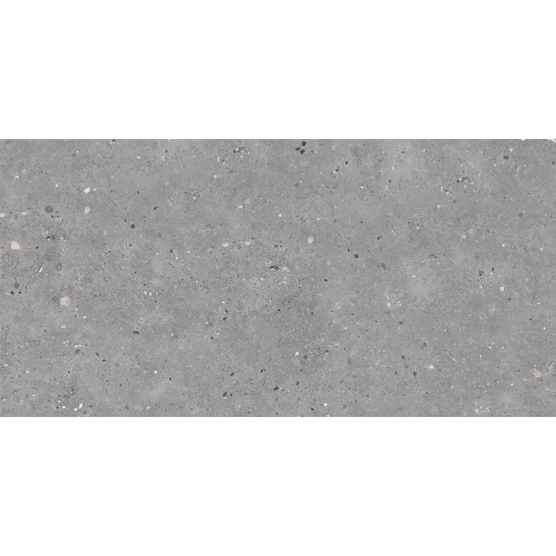 Mexen Flakes Amostra de grés esmaltado retificado cinza G1, ladrilho de piso e parede, entalhe - TL411-00-S