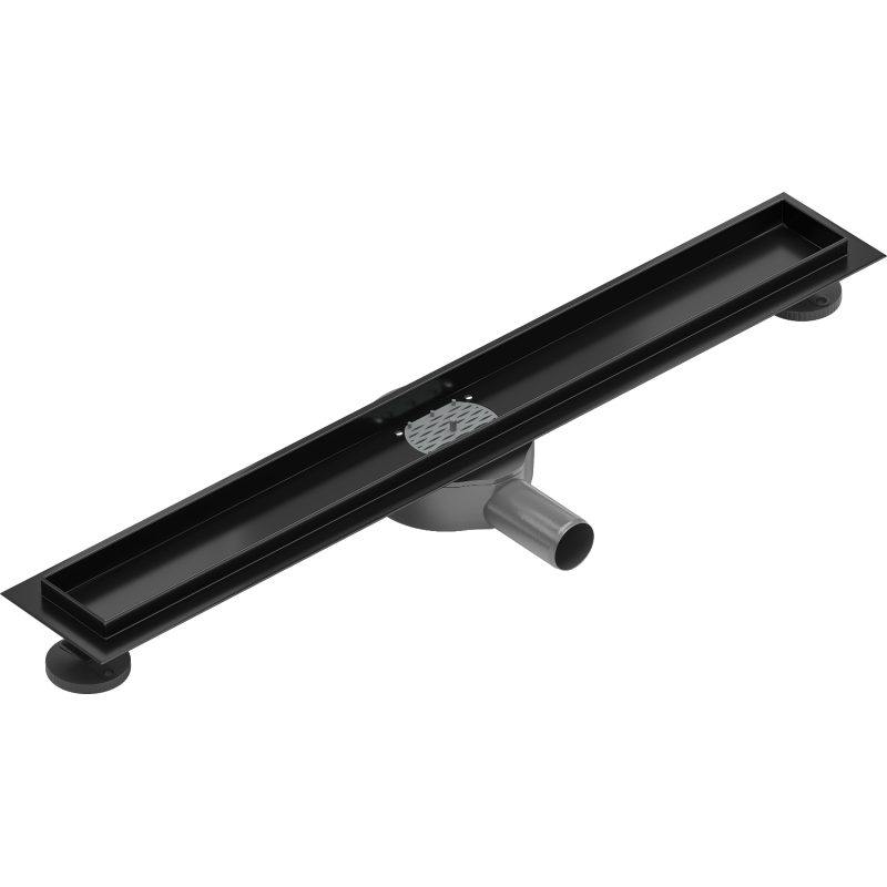 Mexen Flat 360° draingootbehuizing draaibaar 50 cm, zwart - 1740050