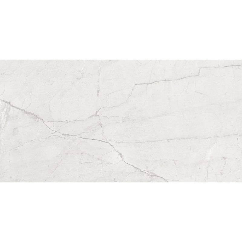 Mexen Morella White glazed rectified porcelain tile sample G1, floor-wall tile, carving - TL412-00-S