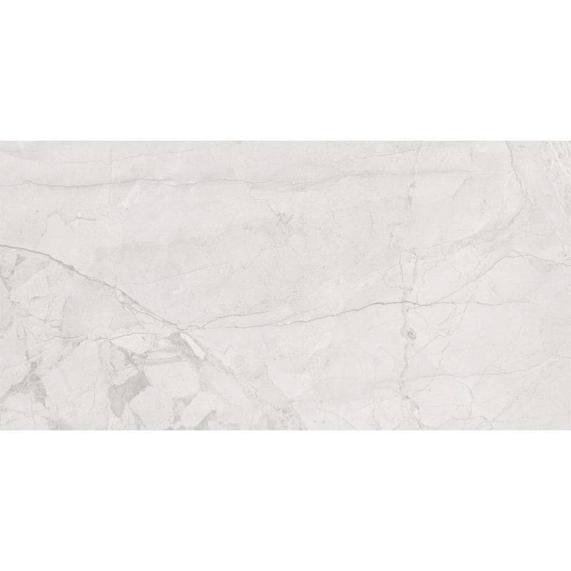 Mexen Morella White glazed rectified porcelain tile sample G1, floor-wall tile, carving - TL412-00-S