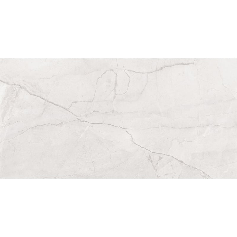 Mexen Morella White glazed rectified porcelain tile sample G1, floor-wall tile, carving - TL412-00-S