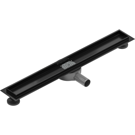 Mexen Flat 360° rotary linear drain body 60 cm, black - 1740060