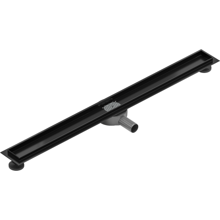 Mexen Flat 360° rotary linear drain body 90 cm, black - 1740090