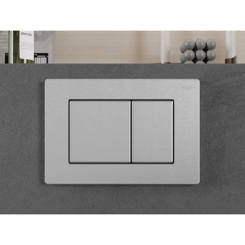 Mexen Fenix 03 flush button, stainless steel - 600312