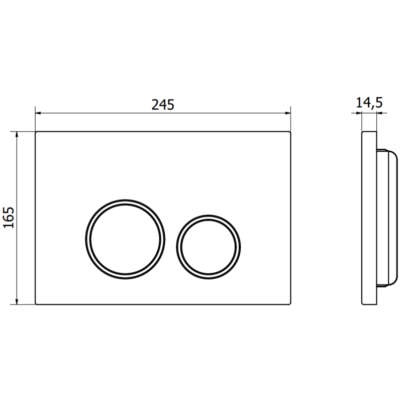 Mexen Fenix 06 botón de descarga, blanco - 600620