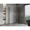 Mexen Mist-H L Duo kabina tuš s krilnim vratima desna 95 x 110 cm, prozirna, zlatna - 8A5L-095L-110P-50-00