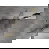 Mexen Mist-H L Duo douchecabine scharnierend 70 x 70 cm, transparant, geborsteld goud - 8A5L-070L-070P-55-00
