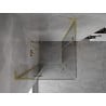 Mexen Mist-H L Duo Duschkabine aufklappbar 110 x 110 cm, transparent, gebürstet gold - 8A5L-110L-110P-55-00