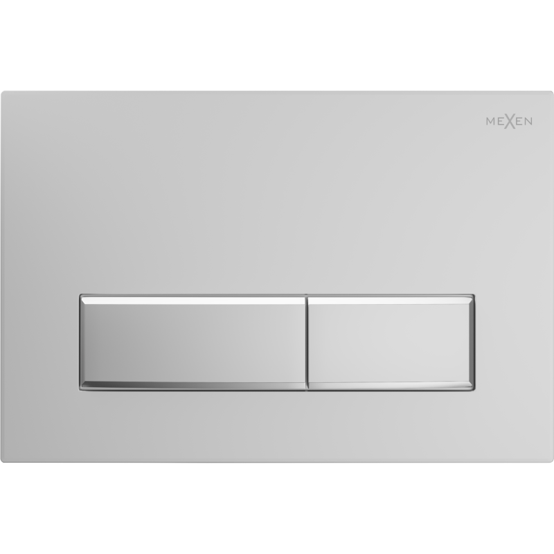 Mexen Fenix 09 spoelknop, mat chroom - 600902