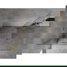Mexen Mist-H L Duo Duschkabine mit Drehtür 120 x 70 cm, transparent, gebürstetes Gold - 8A5L-120L-070P-55-00