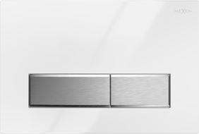 Mexen Fenix 09 spoelknop, wit/chroom glanzend - 600992
