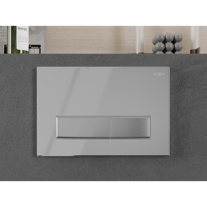 Mexen Fenix 09 flush button, shiny chrome - 600999