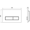 Mexen Fenix 09 przycisk spłukujący, złoty szampański - 600904