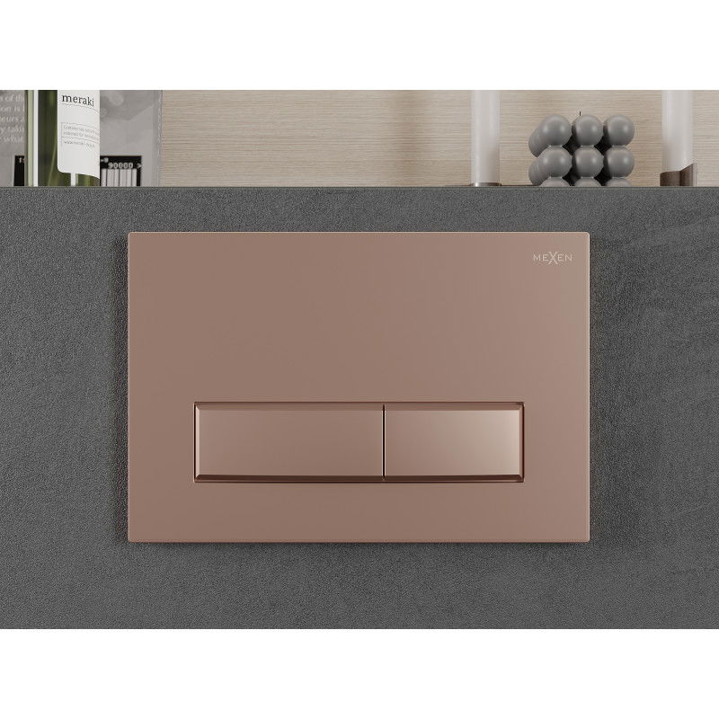 Mexen Fenix 09 spoelknop, roze goud - 600905