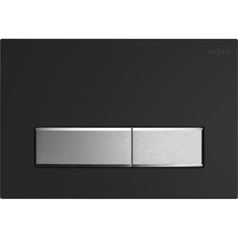 Mexen Fenix 09 bouton de chasse d'eau, noir/chrome mat - 600997