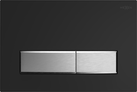 Mexen Fenix 09 spoelknop, zwart/mat chroom - 600997