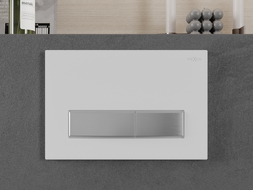 Mexen Fenix 09 pulsante di scarico, bianco/cromo opaco - 600929