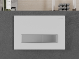 Mexen Fenix 09 skalošanas poga, balts/matēts hroms - 600929