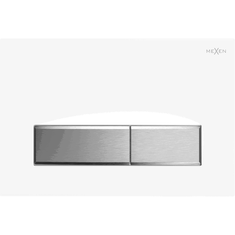 Mexen Fenix 09 flush button, white/matt chrome - 600929