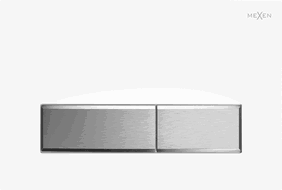 Mexen Fenix 09 spoelknop, wit/mat chroom - 600929
