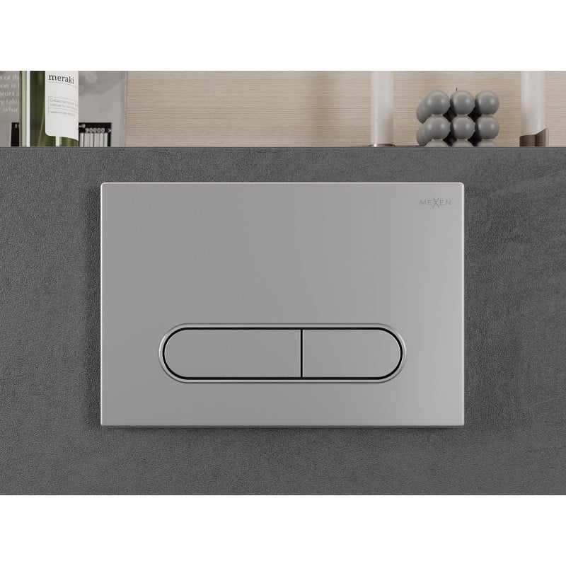 Mexen Fenix 11 flush button, matte chrome - 601102