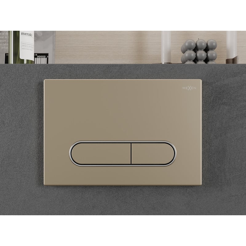 Mexen Fenix 11 flush button, gold champagne - 601104