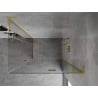 Mexen Mist-H L Duo Duschkabine mit Drehtür 70 x 120 cm, transparent, gebürstetes Gold - 8A5L-070L-120P-55-00