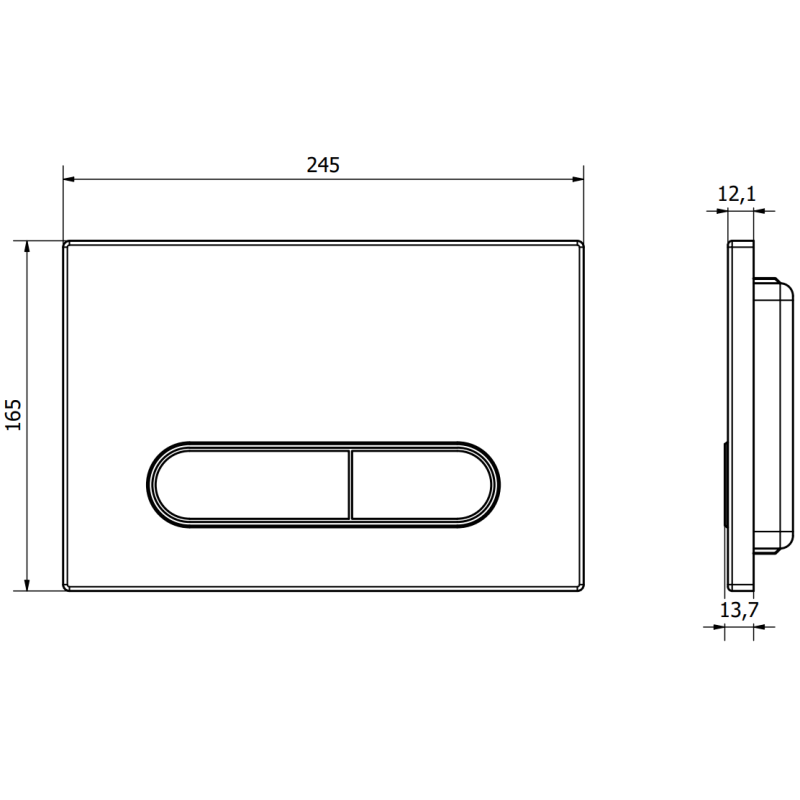 Mexen Fenix 11 izgāšanas poga, rozā zelts - 601105
