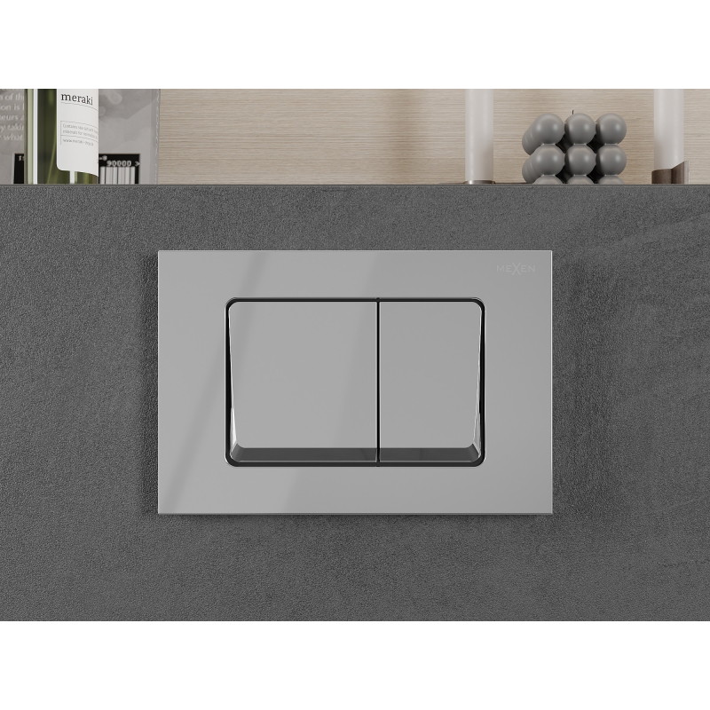 Mexen Fenix 10 XS flush button, glossy chrome - 601001