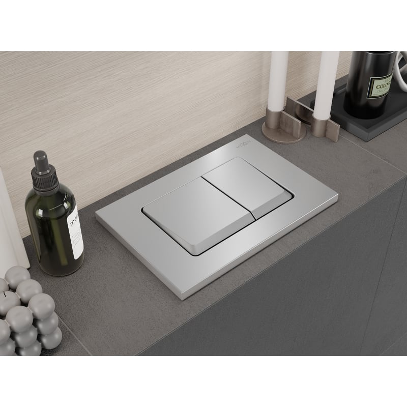 Mexen Fenix 10 XS bouton de chasse d'eau, chrome mat - 601002
