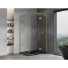 Mexen Mist-H L Duo dušinurk, parempoolne 75 x 95 cm, läbipaistev, kuldhari - 8A5L-075L-095P-55-00