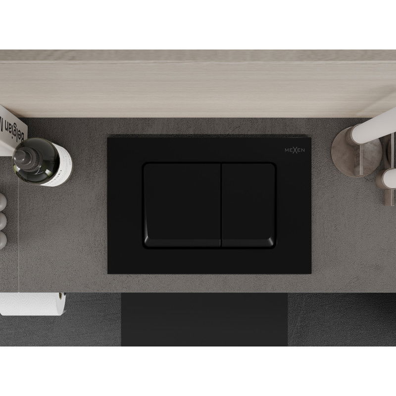 Mexen Fenix 10 XS Flush Button, Matte Black - 601003