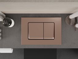 Mexen Fenix 10 XS κουμπί έκπλυσης, ροζ χρυσό - 601005