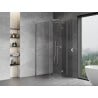 Mexen Mist-H T cabine de douche pivotante droite 75 x 75 cm, transparent, chrome - 8A5T-075-075-01-00-P