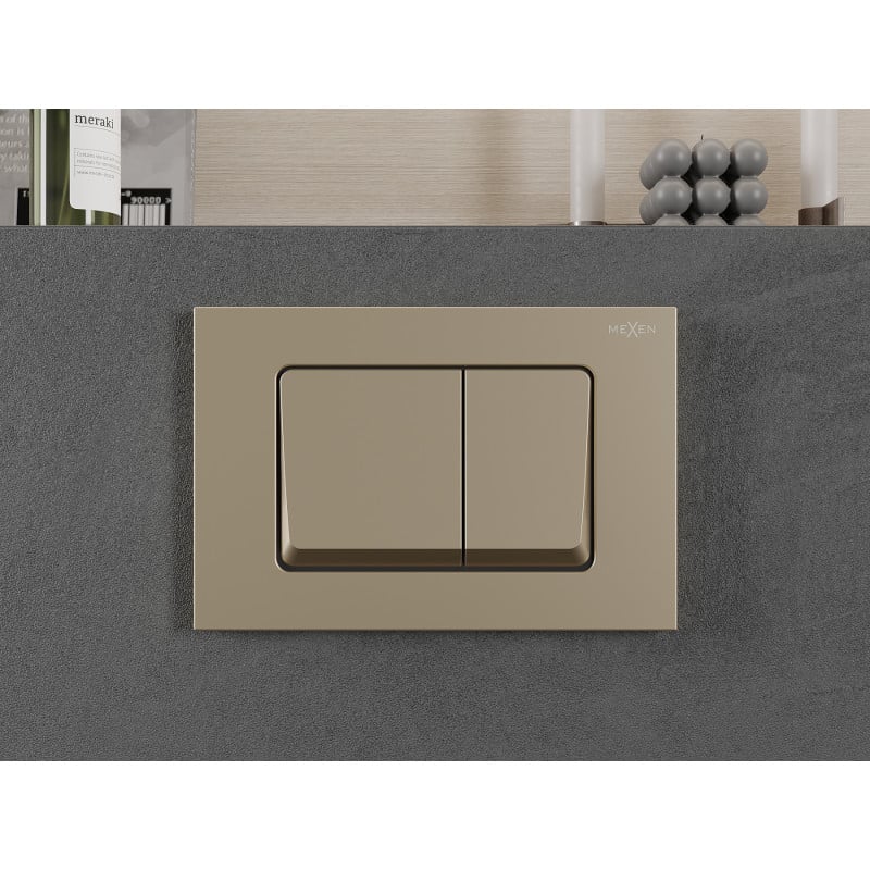 Mexen Fenix 10 XS pulsante di scarico, oro champagne - 601004