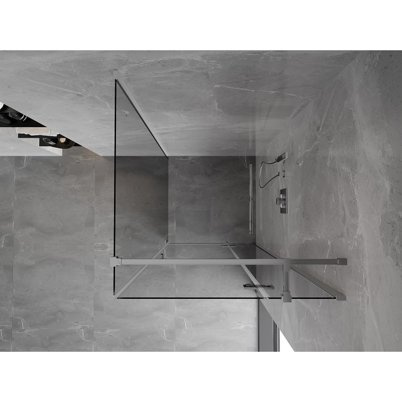 Mexen Mist-H T kabina tuš kabina desna 100 x 100 cm, prozirna, krom - 8A5T-100-100-01-00-P
