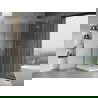 Mexen Mist H T Duschkabine Schwenkbar Rechts 100 x 100 cm, Transparent, Chrom - 8A5T-100-100-01-00-P